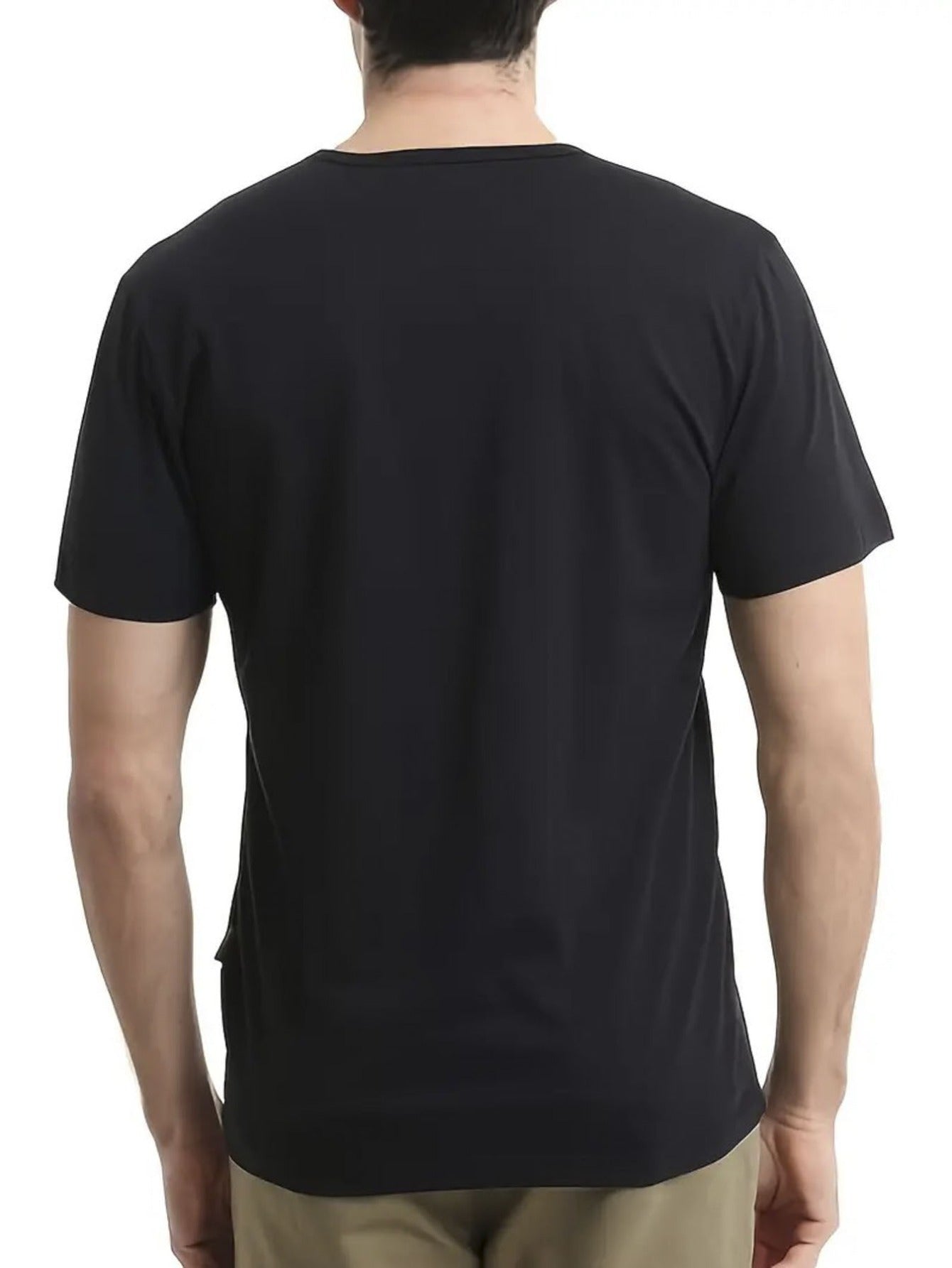 Mens Black Cotton T Shirt Rhino Crown Graphic Print Short Sleeve Hip Hop Streetwear For Casual Daily Wear    Home Decor Supply | Online Retail | ShoreShopper.com