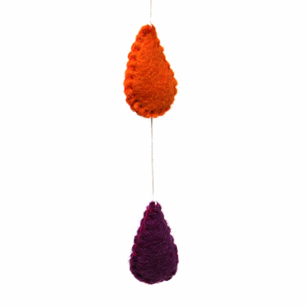 Rainbow Raindrops Felt Mobile Hanging Room Decor    Home Decor Supply | Online Retail | ShoreShopper.com