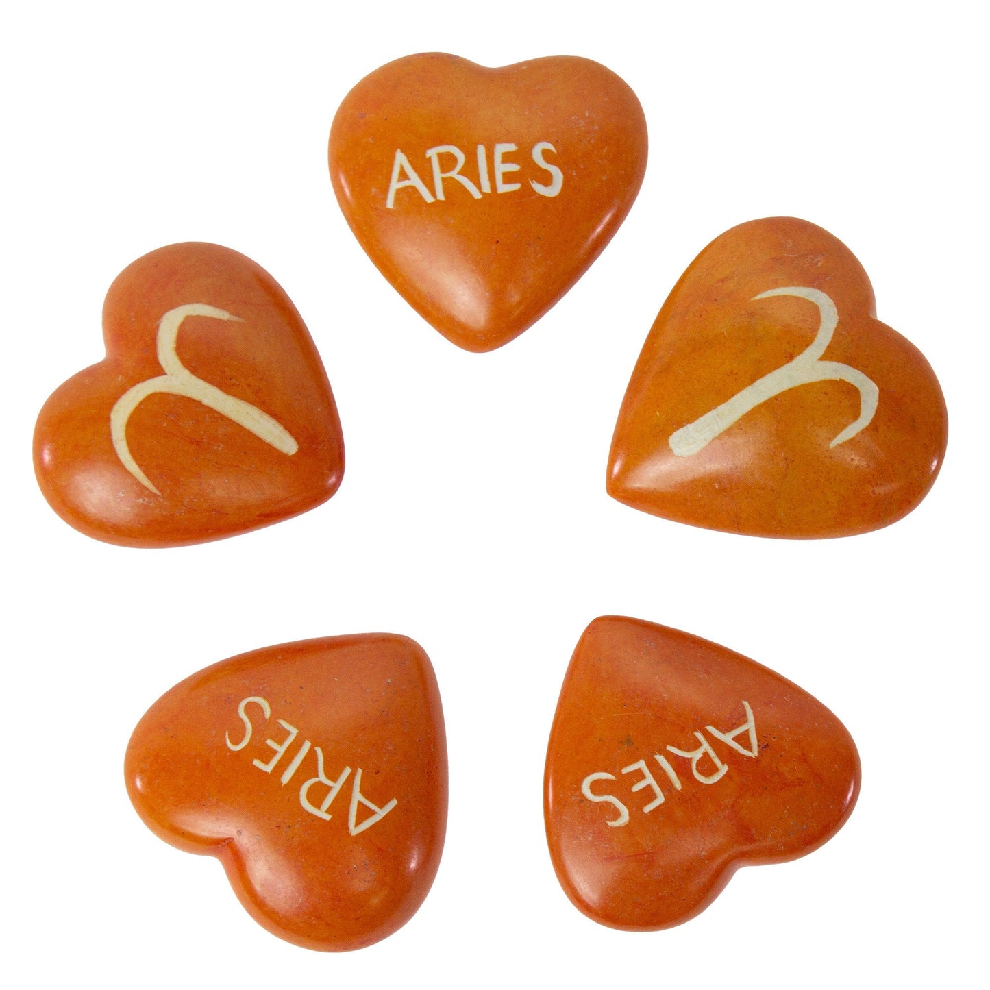 Zodiac Soapstone Hearts, Pack of 5: ARIES    Home Decor Supply | Online Retail | ShoreShopper.com