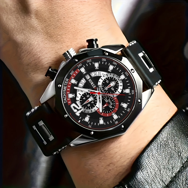 1pc Men'S Fashion Casual Quartz Watch, Silicone Strap, Date Display - Stylish Casual Wristwatch for Casual Attire, Casual Wristwatch | Sporty Watch Design | Quartz Movement, Thanksgiving, Christmas The Perfect Gift Reloj Para    Home Decor Supply | Online Retail | ShoreShopper.com