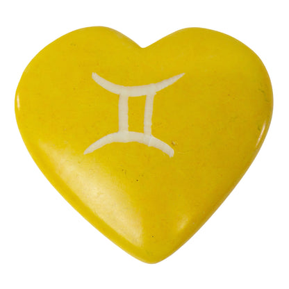 Zodiac Soapstone Hearts, Pack of 5: GEMINI    Home Decor Supply | Online Retail | ShoreShopper.com