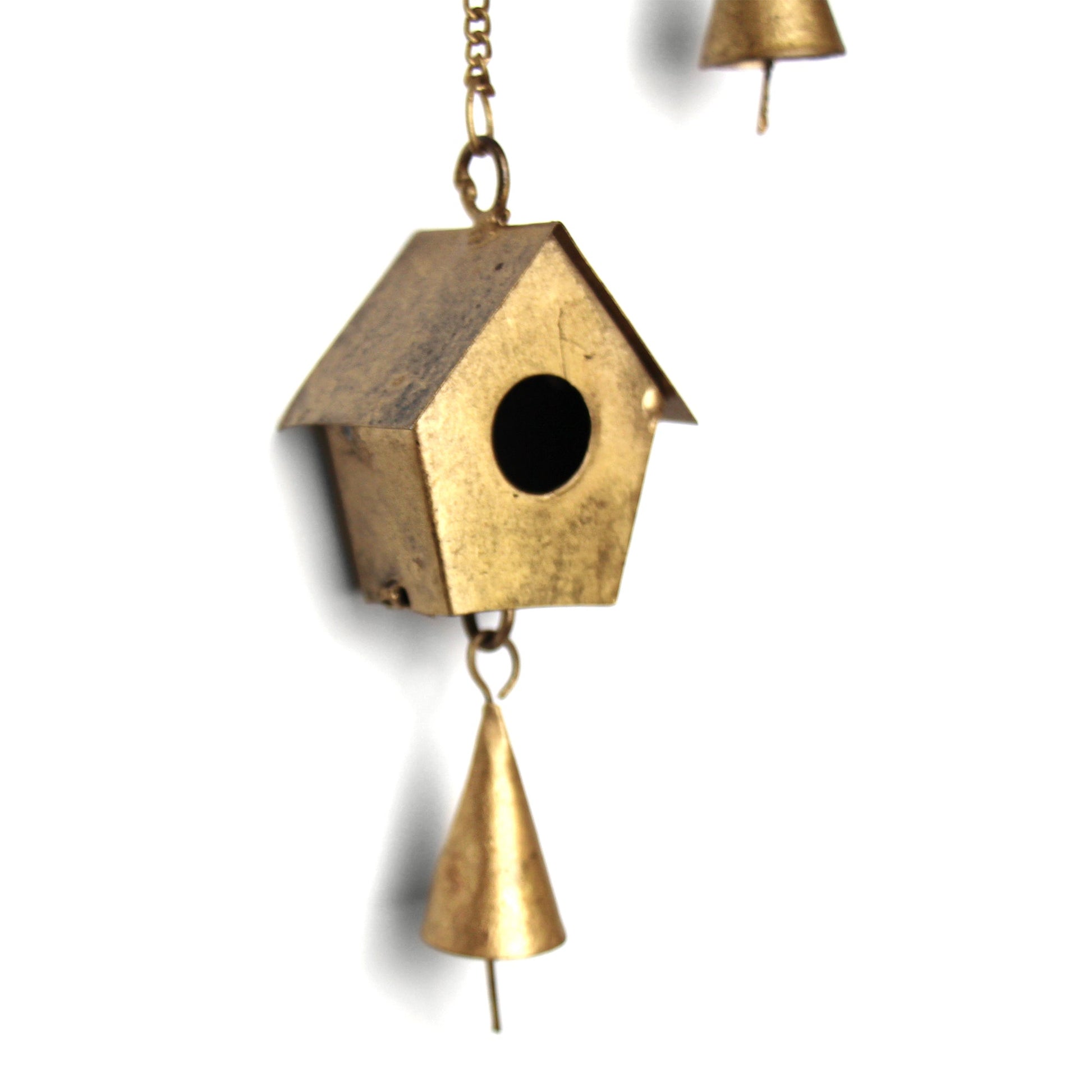 Handcrafted Bird Chime, Recycled Iron and Glass Beads    Home Decor Supply | Online Retail | ShoreShopper.com