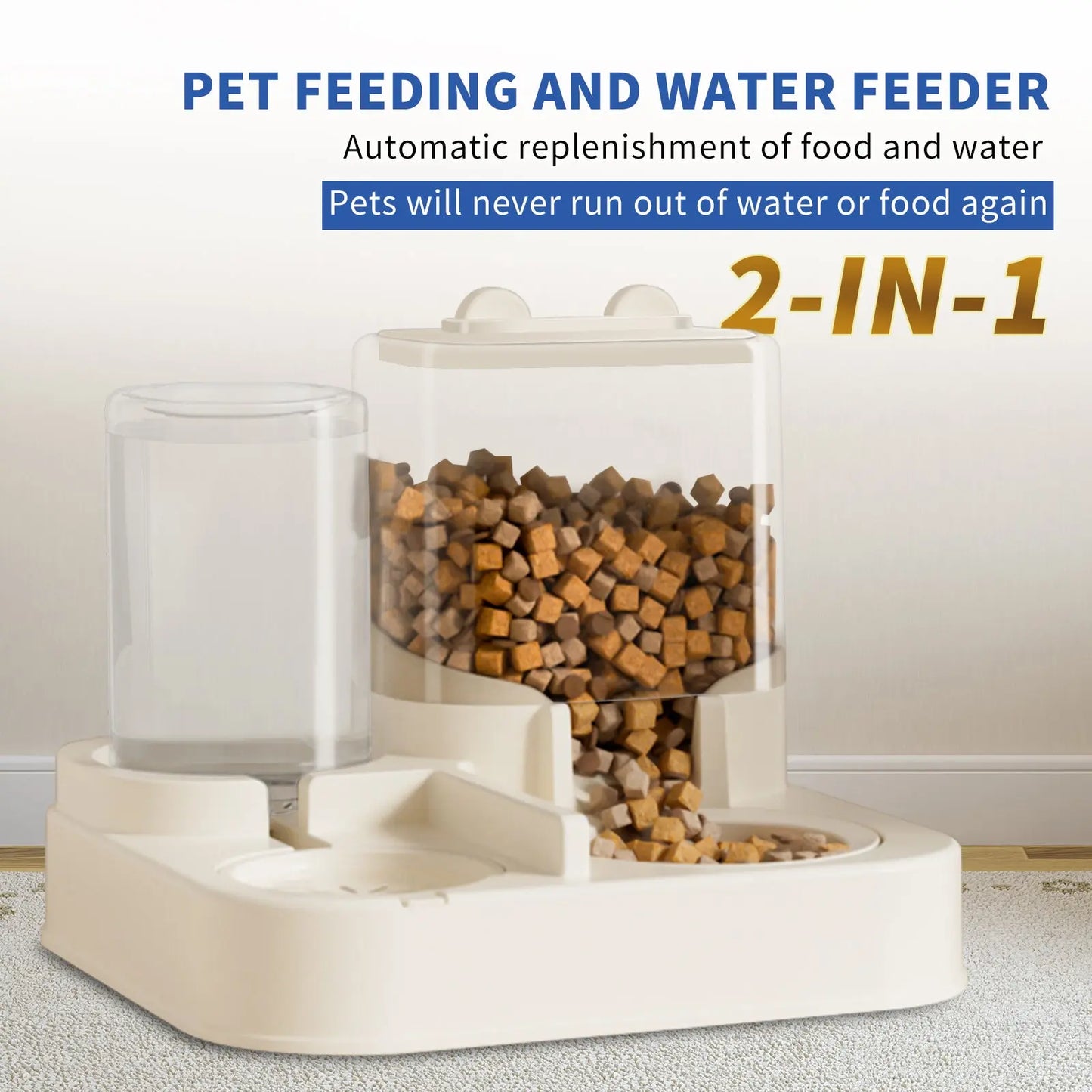 Transparent Pet Feed And Drink Dispenser - ShoreCo.Shop