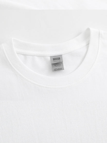Men's casual 100 Cotton breathable T-shirt 180g pure cotton large-sized trendy printed soft and skin friendly short sleeved top men's T-shirt top can be machine washed and comfortable for daily wear, giving gifts to family an    Home Decor Supply | Online Retail | ShoreShopper.com