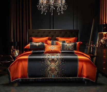 Silk Cotton Embroidery Four-piece Set Bed Sheet Bedspread    Home Decor Supply | Online Retail | ShoreShopper.com