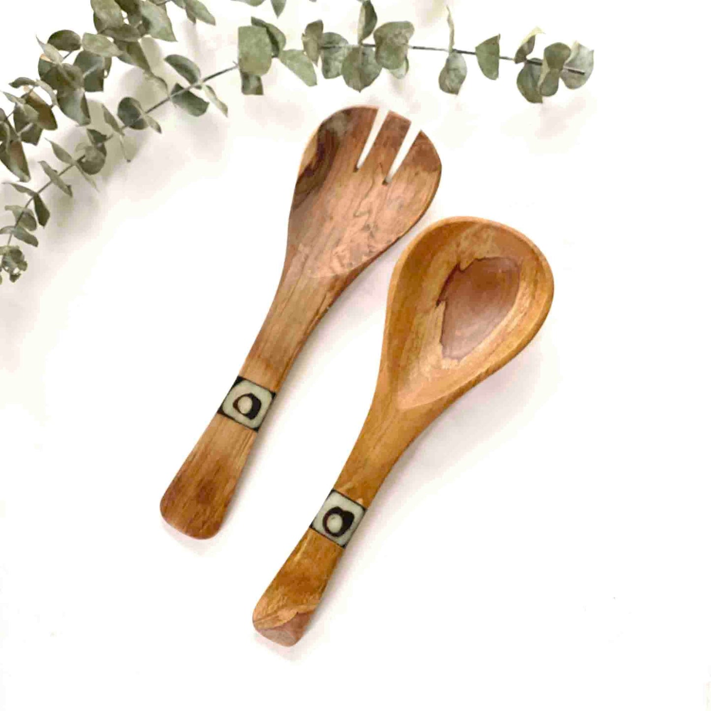Olive Wood Serving Set, Small with Batik Inlay    Home Decor Supply | Online Retail | ShoreShopper.com