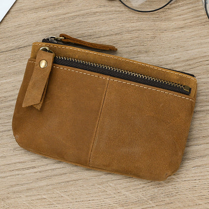 Crazy Horse Leather Coin Purse Men    Home Decor Supply | Online Retail | ShoreShopper.com