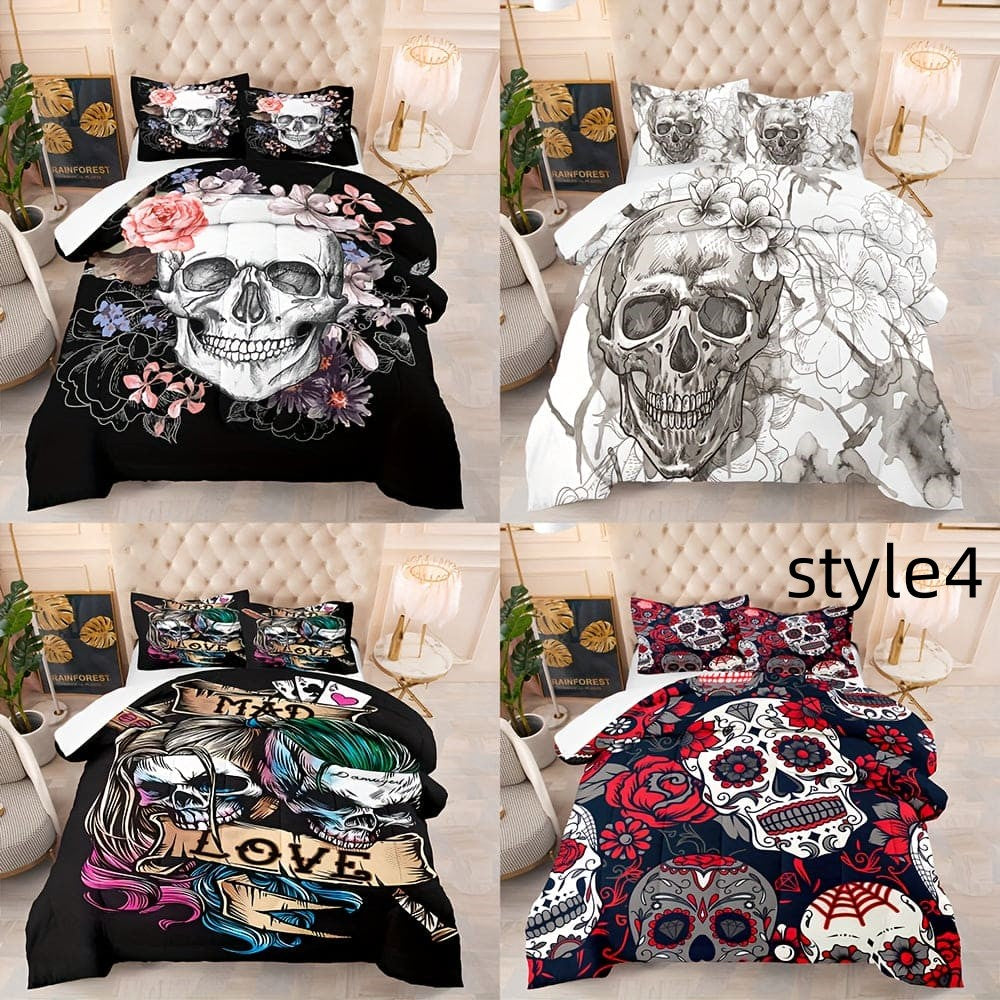 Digital Printed Bed Sheet Pillowcase Three-piece Set    Home Decor Supply | Online Retail | ShoreShopper.com
