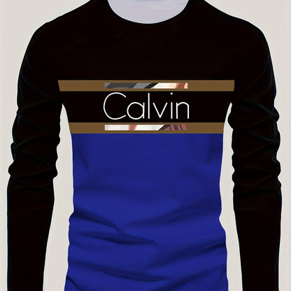 Men'S 3D Digital Printing Crew Neck Long-sleeved T-shirt | Casual Style, Slight Stretch Fabric, All Over Print, Regular Fit, Ideal for Fall/Winter, Perfect Gift for Family and Friends    Home Decor Supply | Online Retail | ShoreShopper.com