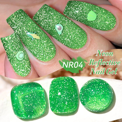 Nail Art Fluorescent Crushed Diamond Gel Polish    Home Decor Supply | Online Retail | ShoreShopper.com
