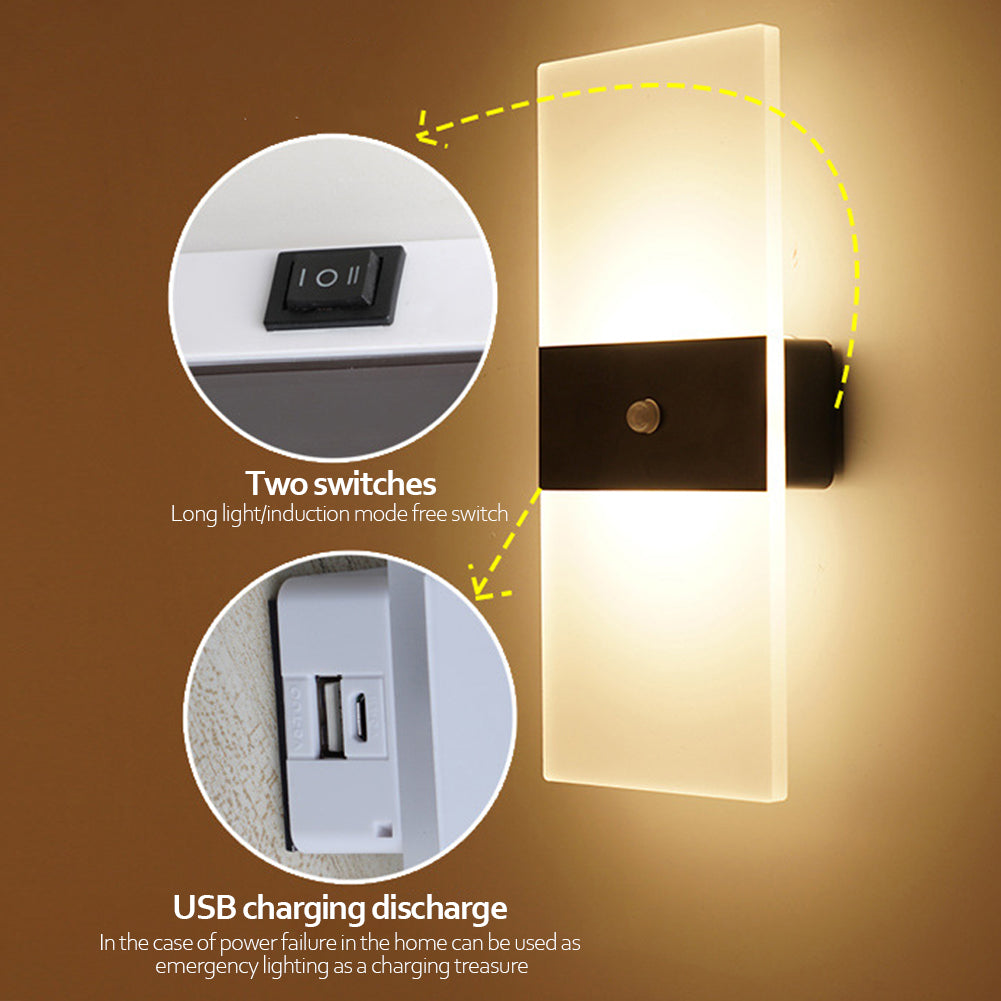 Indoor Sensing USB Charging Wall Lamp    Home Decor Supply | Online Retail | ShoreShopper.com