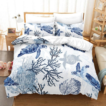 Home Textile Retro Sea Turtle Three Or Four Piece Duvet Cover    Home Decor Supply | Online Retail | ShoreShopper.com
