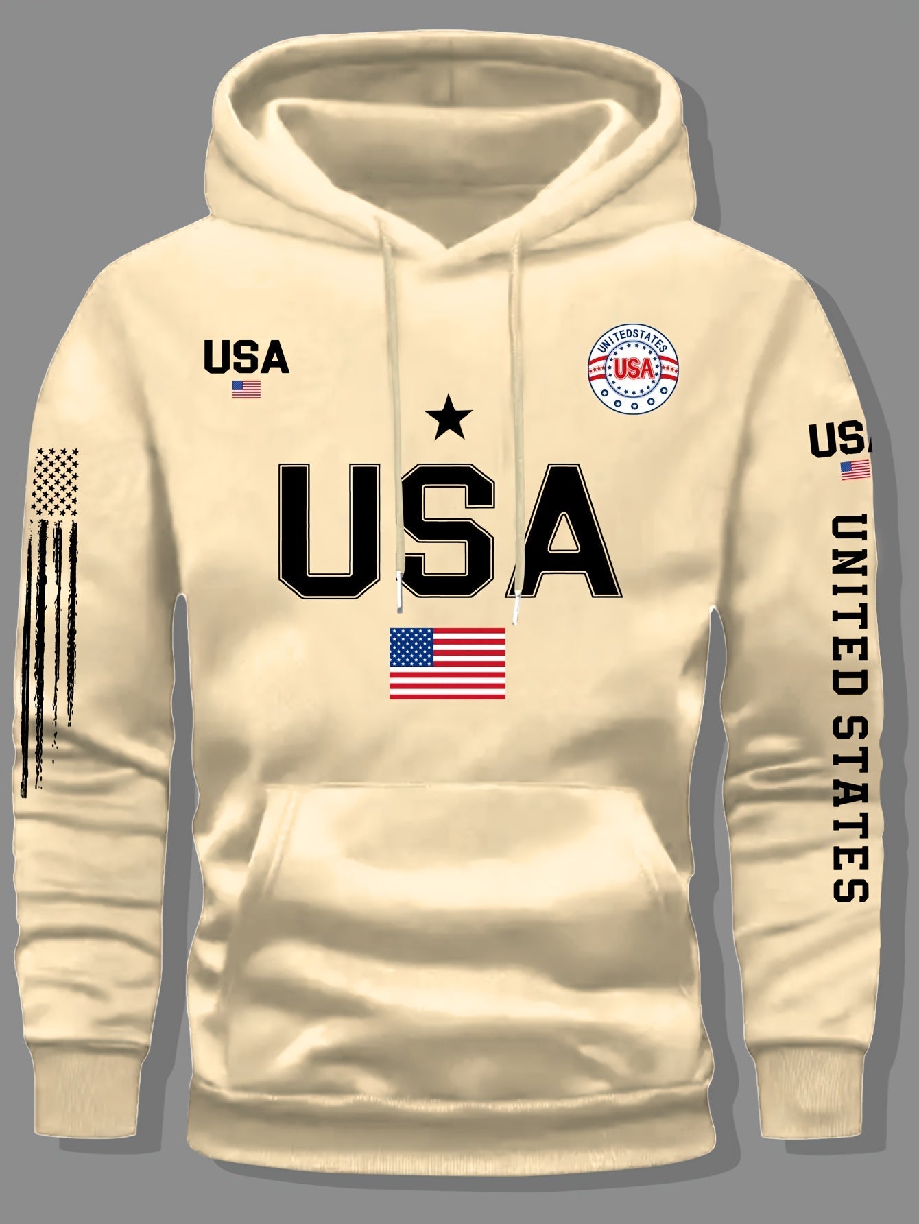 Fleece Hoodie Featuring a USA Flag Design    Home Decor Supply | Online Retail | ShoreShopper.com
