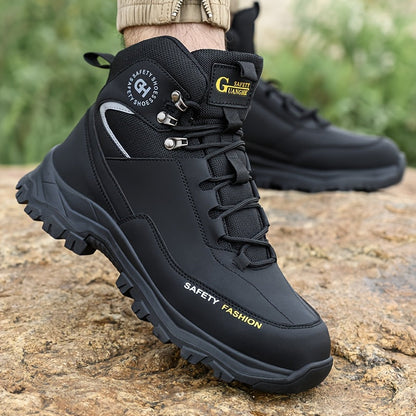 Men's Heavy-Duty High-Quality Work Boots with Steel Toe - All-Terrain Traction Rubber Sole, Cushioned Insole and Arch Support - Four-Season Construction, Industrial, Farm and Outdoor Boots - Ideal for Construction, Warehousin    Home Decor Supply | Online Retail | ShoreShopper.com