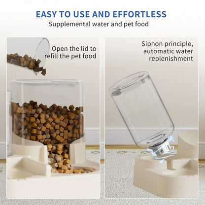 Transparent Pet Feed And Drink Dispenser - ShoreCo.Shop