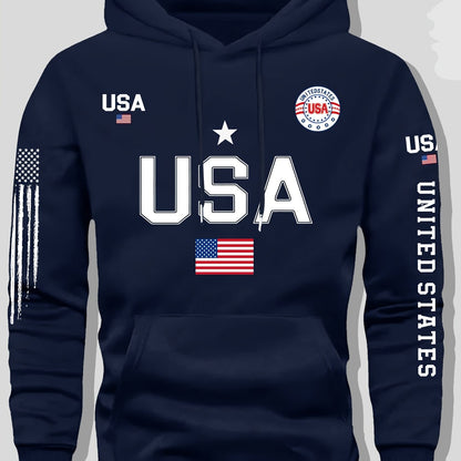 Fleece Hoodie Featuring a USA Flag Design    Home Decor Supply | Online Retail | ShoreShopper.com