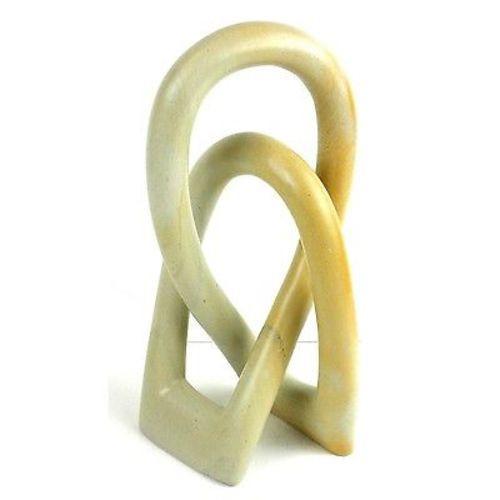 Soapstone Lovers Knot 8 inch Natural Stone    Home Decor Supply | Online Retail | ShoreShopper.com