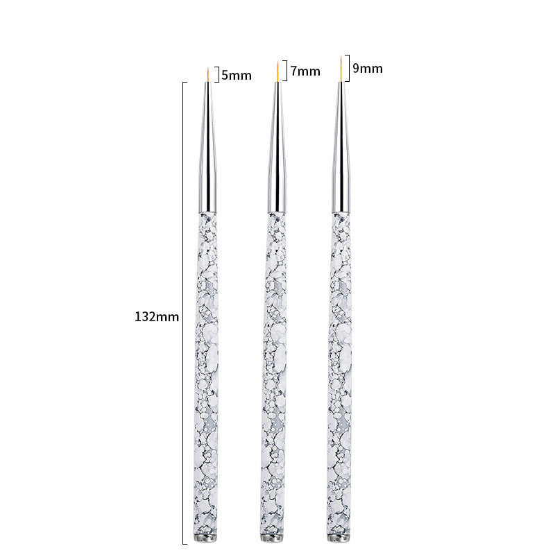 Painted Latte Art Marble Nail Brush Set    Home Decor Supply | Online Retail | ShoreShopper.com