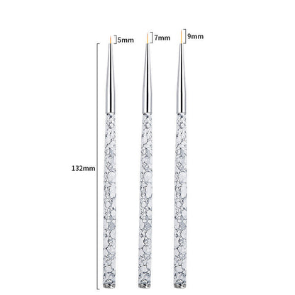 Painted Latte Art Marble Nail Brush Set    Home Decor Supply | Online Retail | ShoreShopper.com