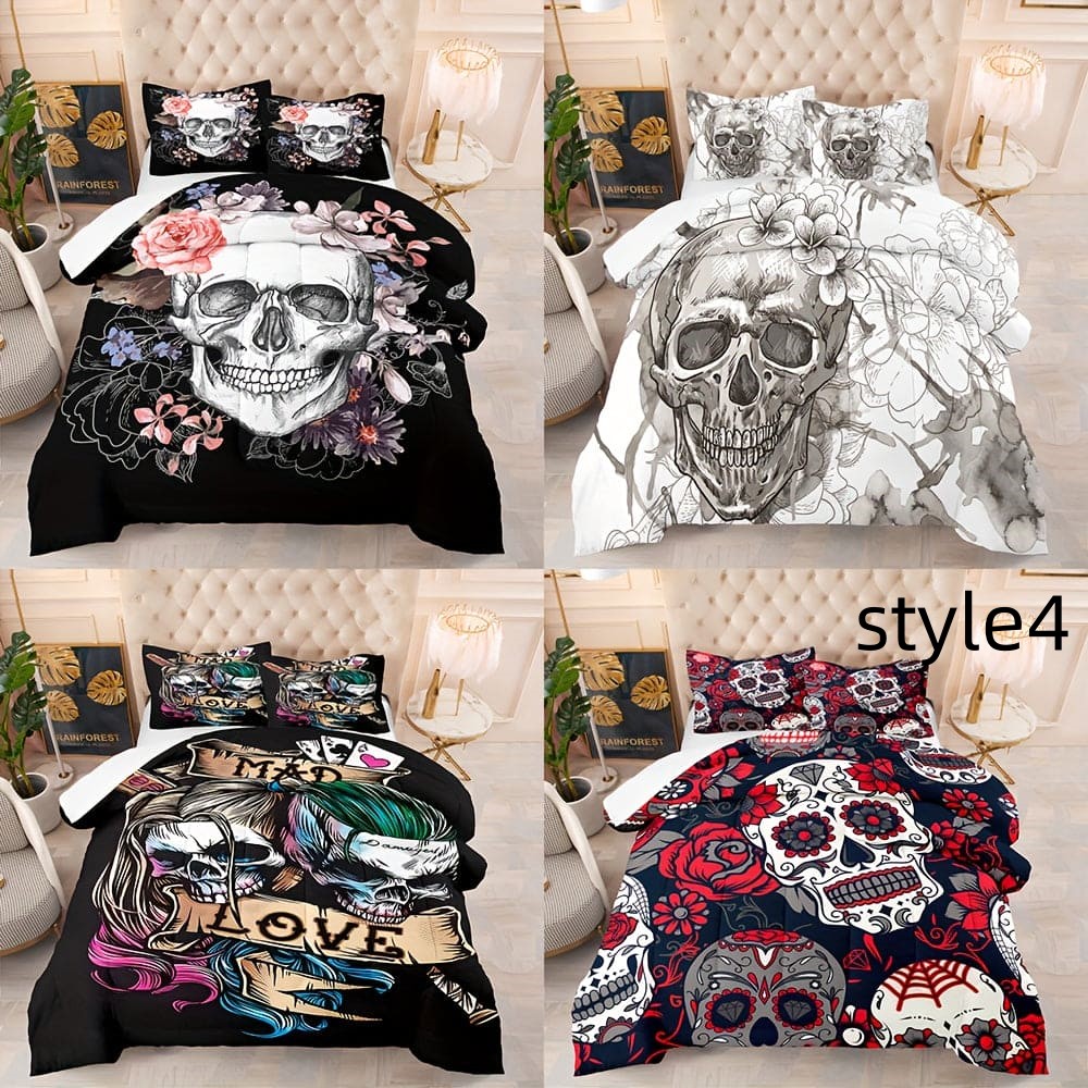 Digital Printed Bed Sheet Pillowcase Three-piece Set    Home Decor Supply | Online Retail | ShoreShopper.com