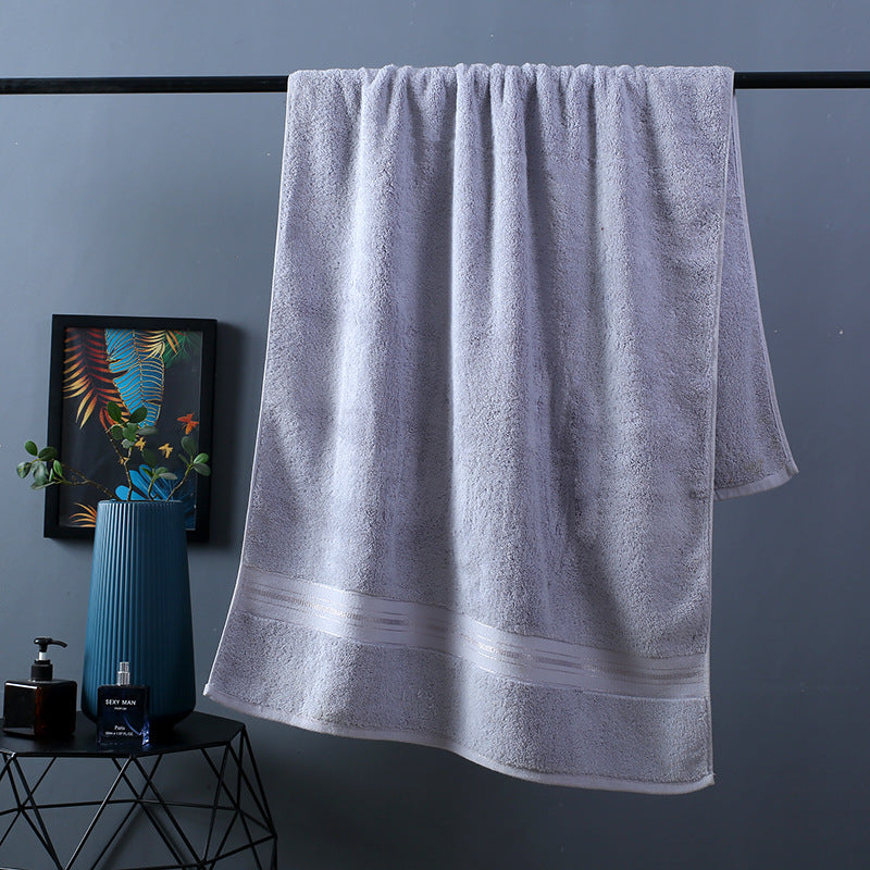 Pure Color Thick Cotton Bath Towel Set Towel Set Increased Pure Cotton Beach Towel Beauty Salon Bath Towel    Home Decor Supply | Online Retail | ShoreShopper.com