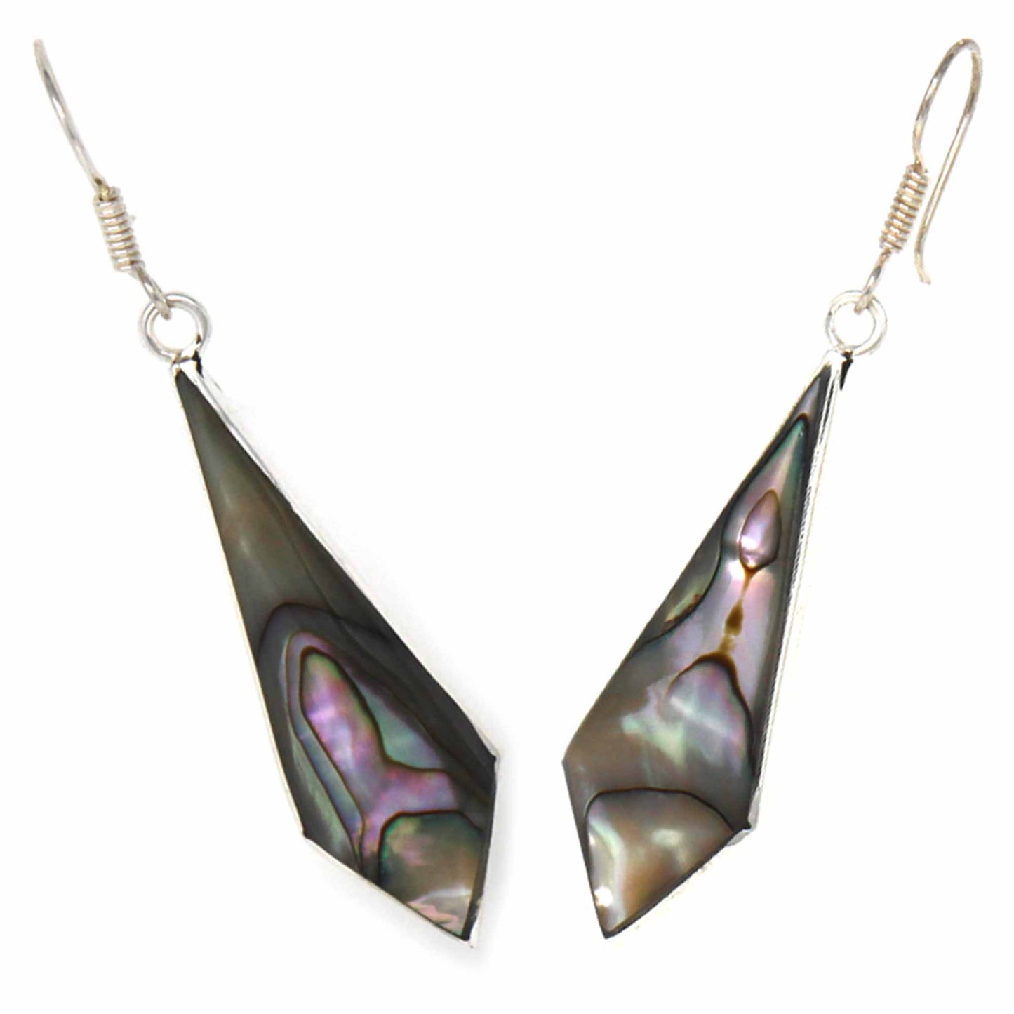 Abalone Diamond-Shaped Dangle Earrings    Home Decor Supply | Online Retail | ShoreShopper.com
