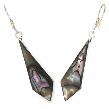 Abalone Diamond-Shaped Dangle Earrings    Home Decor Supply | Online Retail | ShoreShopper.com
