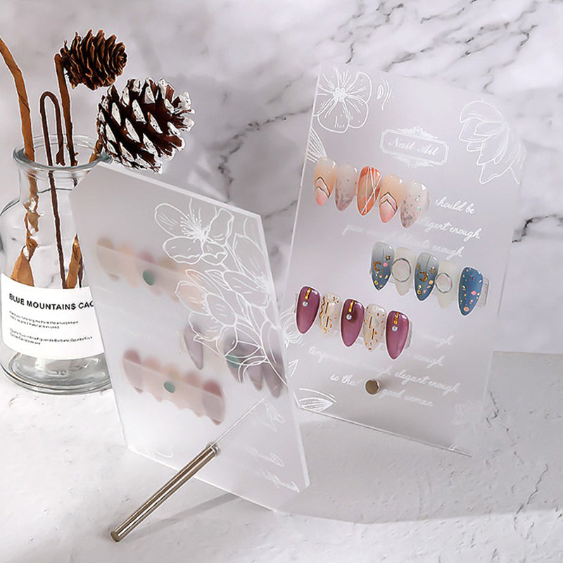 Printed Rose Nail Art Work Nail Piece Display Board    Home Decor Supply | Online Retail | ShoreShopper.com