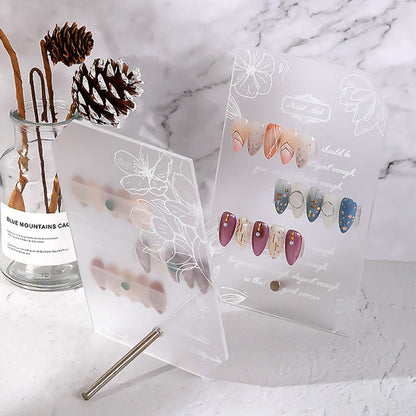 Printed Rose Nail Art Work Nail Piece Display Board    Home Decor Supply | Online Retail | ShoreShopper.com