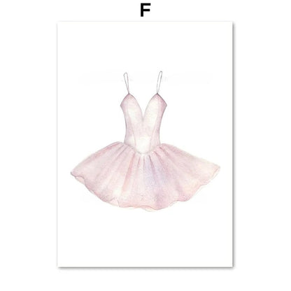 Ballet Alphanumeric Children's Room Art Canvas Painting    Home Decor Supply | Online Retail | ShoreShopper.com