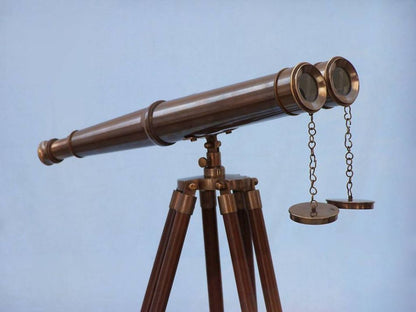 Floor Standing Admirals Antique Brass Binoculars 62""    Home Decor Supply | Online Retail | ShoreShopper.com