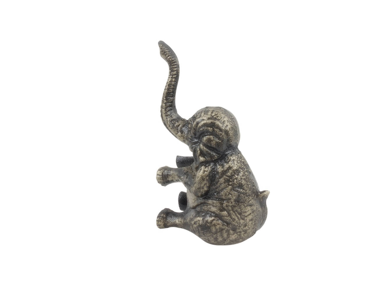 Rustic Gold Cast Iron Elephant Metal Door Stop 8""    Home Decor Supply | Online Retail | ShoreShopper.com