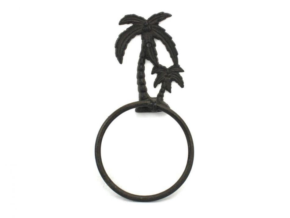 Cast Iron Palm Tree Towel Holder 9""    Home Decor Supply | Online Retail | ShoreShopper.com
