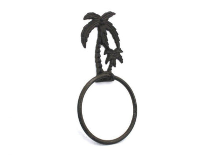 Cast Iron Palm Tree Towel Holder 9""    Home Decor Supply | Online Retail | ShoreShopper.com