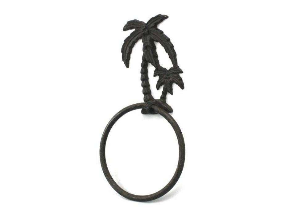 Cast Iron Palm Tree Towel Holder 9""    Home Decor Supply | Online Retail | ShoreShopper.com
