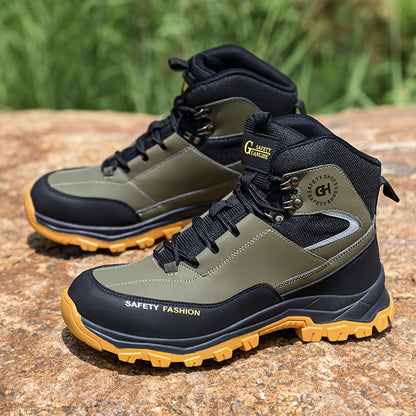Men's Heavy-Duty High-Quality Work Boots with Steel Toe - All-Terrain Traction Rubber Sole, Cushioned Insole and Arch Support - Four-Season Construction, Industrial, Farm and Outdoor Boots - Ideal for Construction, Warehousin    Home Decor Supply | Online Retail | ShoreShopper.com