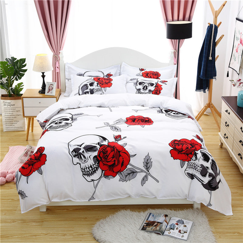 3D Printing European And American Style Skull Four-piece Three-piece Quilt Cover    Home Decor Supply | Online Retail | ShoreShopper.com