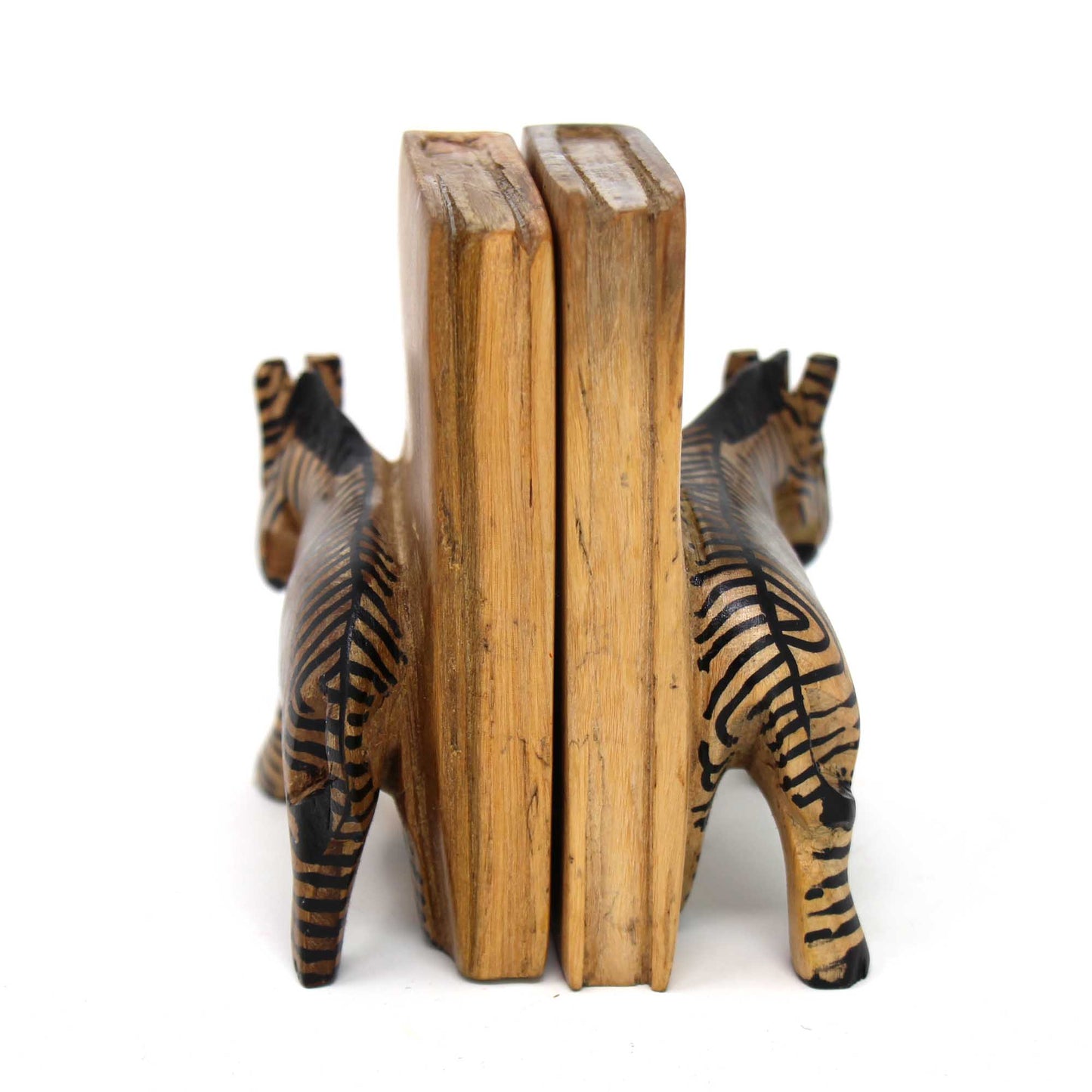 Carved Wood Zebra Book Ends, Set of 2    Home Decor Supply | Online Retail | ShoreShopper.com
