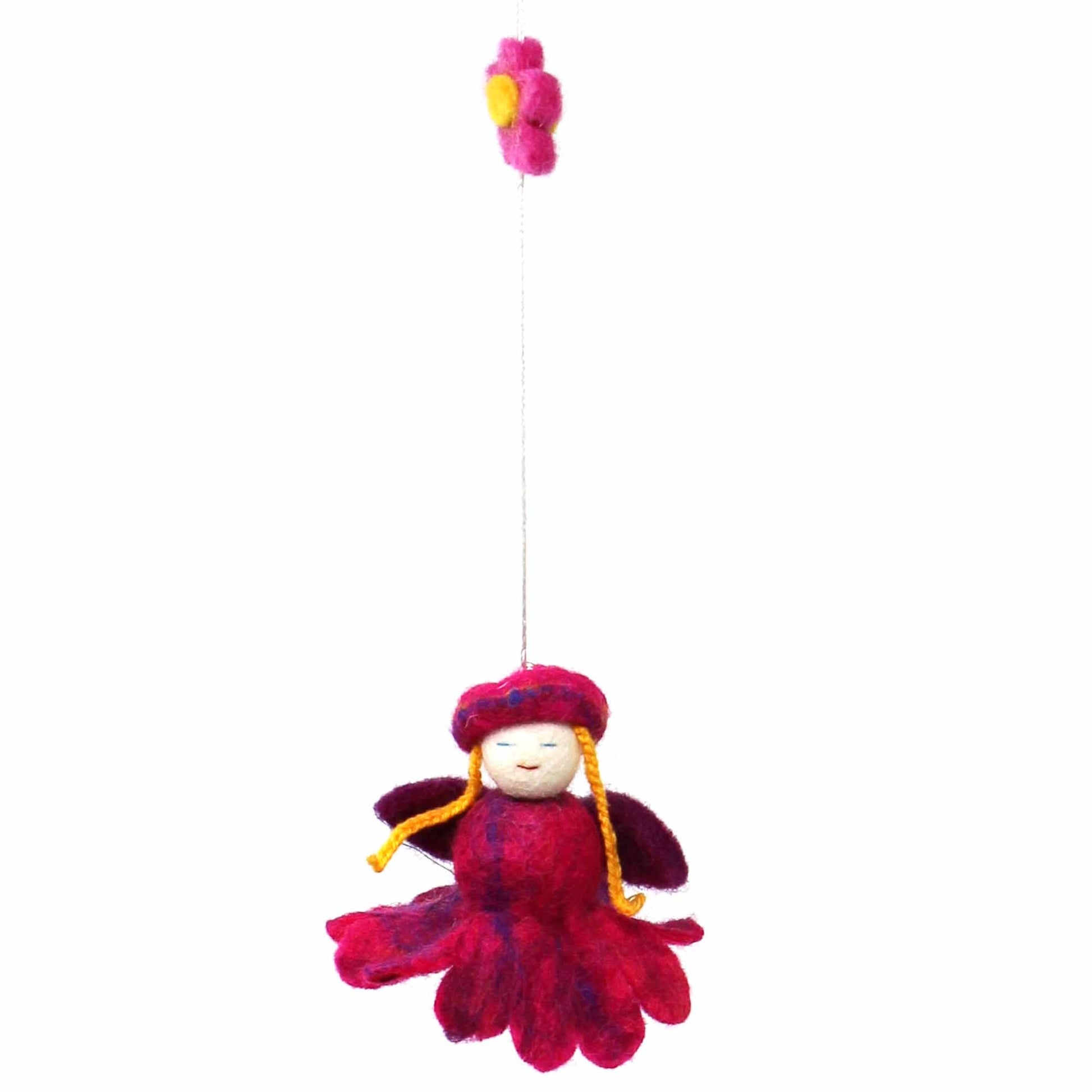Felt Flower Fairy Mobile - Global Groove    Home Decor Supply | Online Retail | ShoreShopper.com