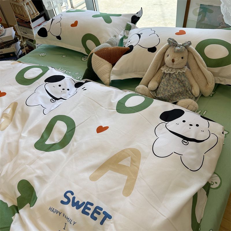 Washed Cotton Bed Sheet Quilt Cover Four-piece Set    Home Decor Supply | Online Retail | ShoreShopper.com