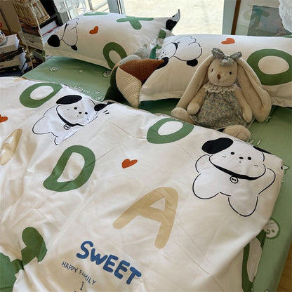 Washed Cotton Bed Sheet Quilt Cover Four-piece Set    Home Decor Supply | Online Retail | ShoreShopper.com
