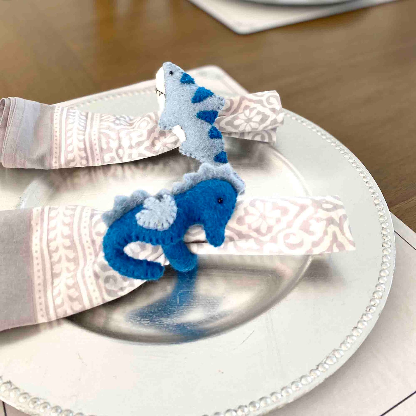 Nautical Shark, Whale & Seahorse Felt Napkin Rings, Set of 4    Home Decor Supply | Online Retail | ShoreShopper.com