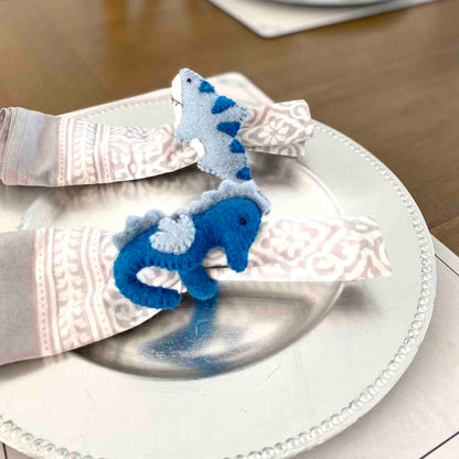 Nautical Shark, Whale & Seahorse Felt Napkin Rings, Set of 4    Home Decor Supply | Online Retail | ShoreShopper.com