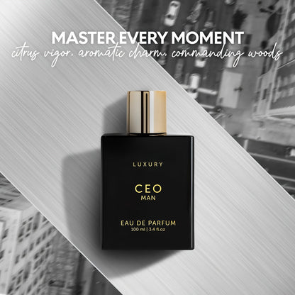 Luxury CEO&G.O.A.T. Man Perfume for Men | 3.4oz, Vanilla Scented, Oriental Fragrance Note    Home Decor Supply | Online Retail | ShoreShopper.com