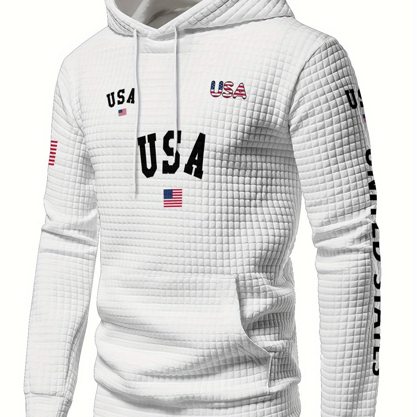 Autumn Winter Full Print Hoodie Patriotic American Flag Design    Home Decor Supply | Online Retail | ShoreShopper.com