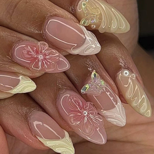 Hot Selling Leopard Nail Art Handmade Almond Short    Home Decor Supply | Online Retail | ShoreShopper.com