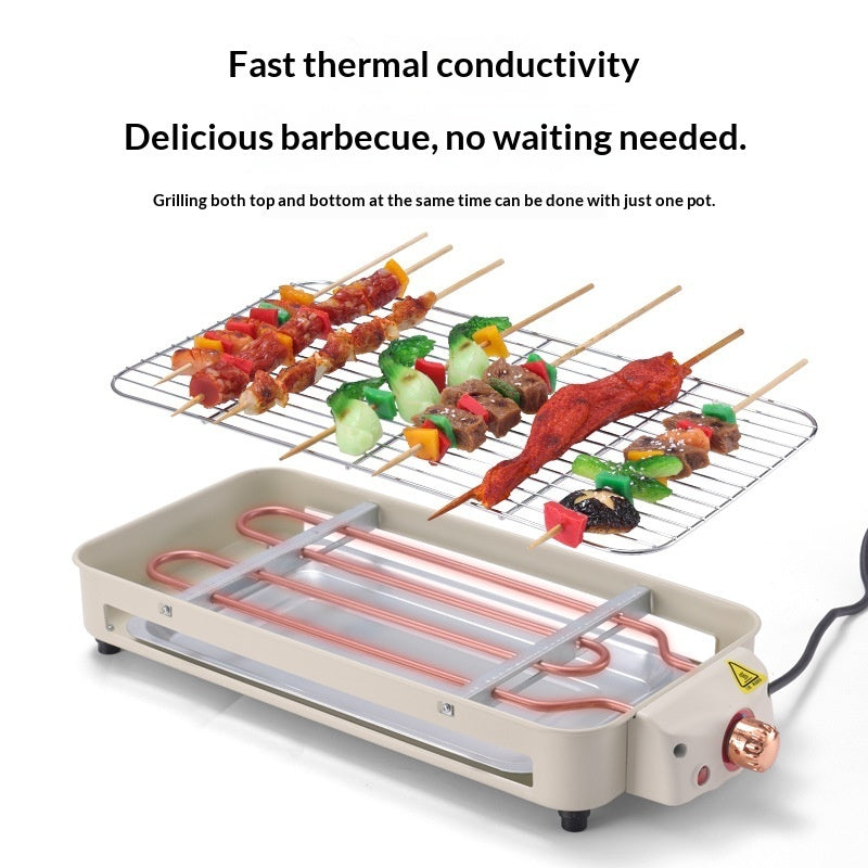 Electric BBQ Grill For Home Use Smoke-Free Multi-Functional, Double-Layered    Home Decor Supply | Online Retail | ShoreShopper.com
