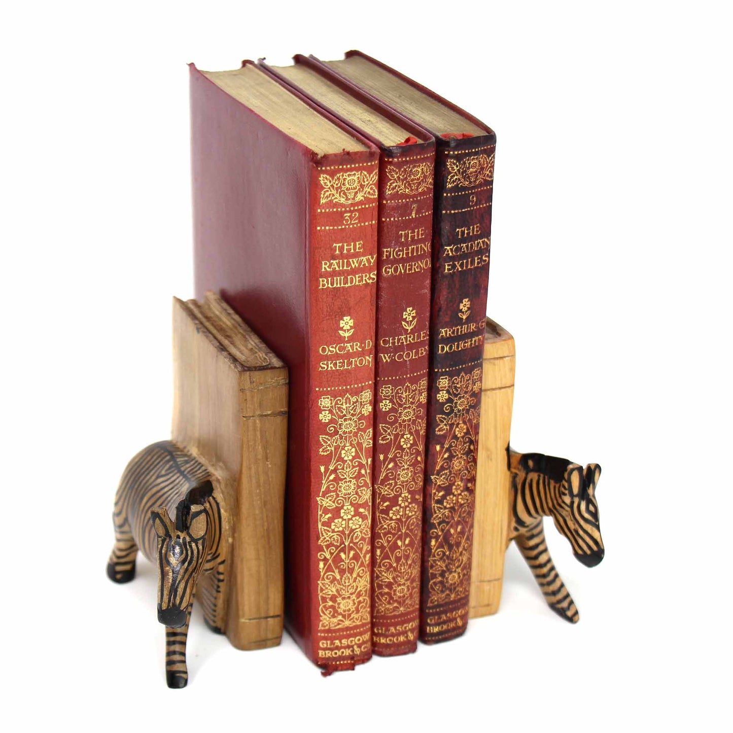Carved Wood Zebra Book Ends, Set of 2    Home Decor Supply | Online Retail | ShoreShopper.com