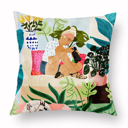Home Fashion Simple Personality Printed Pillowcase    Home Decor Supply | Online Retail | ShoreShopper.com