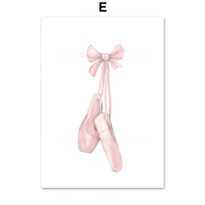 Ballet Alphanumeric Children's Room Art Canvas Painting    Home Decor Supply | Online Retail | ShoreShopper.com
